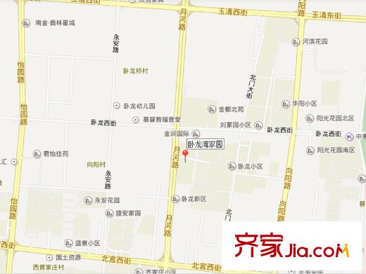 臥龍灣家園交通圖
