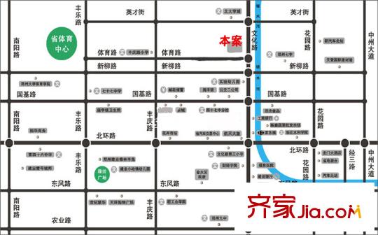 建業(yè)楓林上院交通圖區(qū)位圖