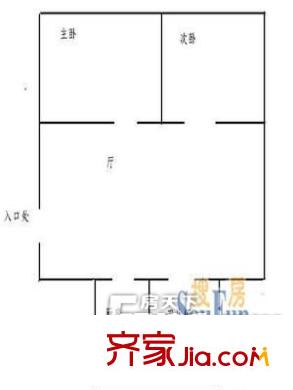 經(jīng)緯華錦苑戶型圖戶型圖（20130308） 2室1廳1衛(wèi)1廚
