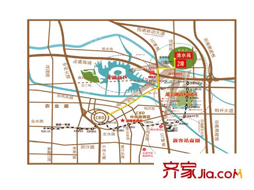 清水苑交通圖區(qū)位圖