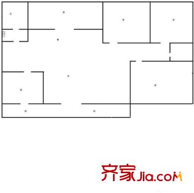檢驗檢疫局宿舍 戶型圖（3室2廳1廚1衛(wèi)）