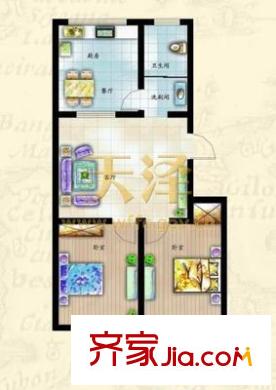 東方花園 3室 戶型圖