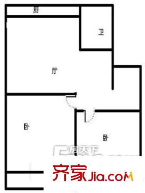 古槐小區(qū)戶型圖戶型圖（20130308） 2室2廳1衛(wèi)1廚