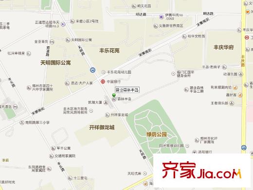 建業(yè)森林半島交通圖 