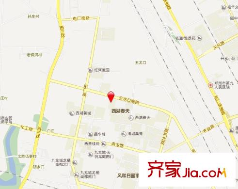 鴻基西湖春天交通圖