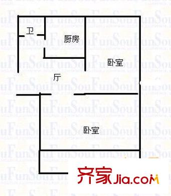 苗圃小區(qū) 3室 戶型圖