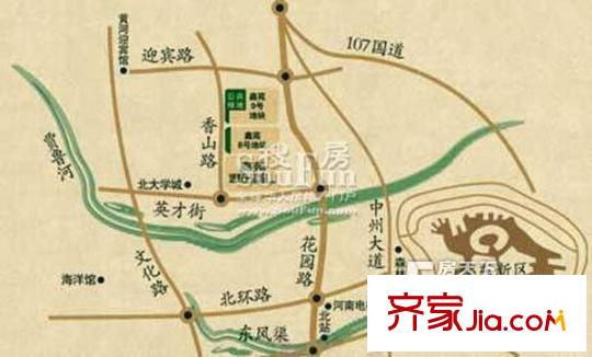 鑫苑逸品香山交通圖