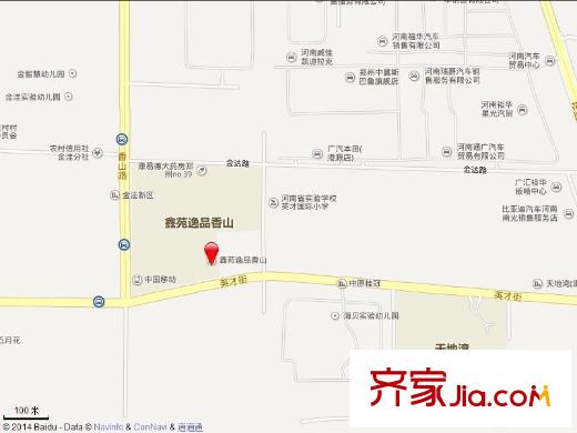 鑫苑逸品香山交通圖 