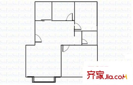 外紡宿舍(幸福街)戶型圖幸福街外紡宿舍 3室 戶型圖 3室2廳1衛(wèi)1廚