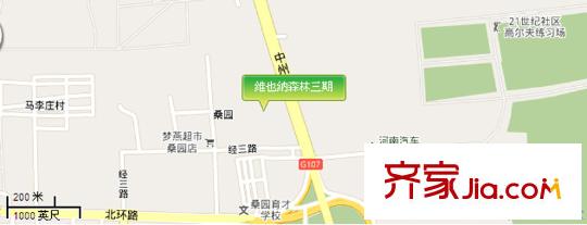 維也納森林交通圖