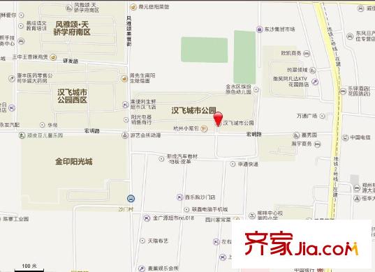 漢飛城市公園交通圖 