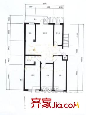 新龍橙堡戶型圖戶型圖（20130308） 4室1廳1衛(wèi)1廚