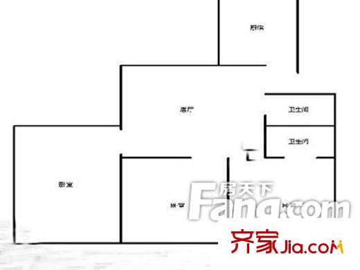 福林苑戶(hù)型圖戶(hù)型圖（20130308） 3室1廳1衛(wèi)1廚