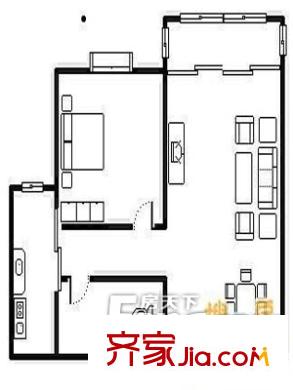 福林苑戶型圖戶型圖（20130308） 1室1廳1衛(wèi)1廚