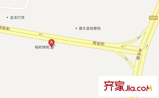 相府錦苑交通圖