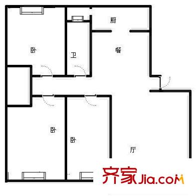 東方首府未來(lái)城 3室 戶型圖