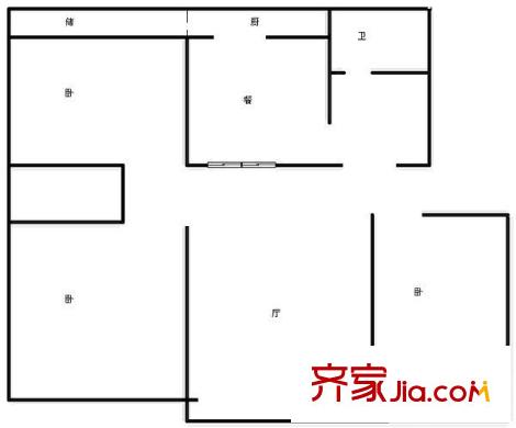新華家園 0室 戶型圖