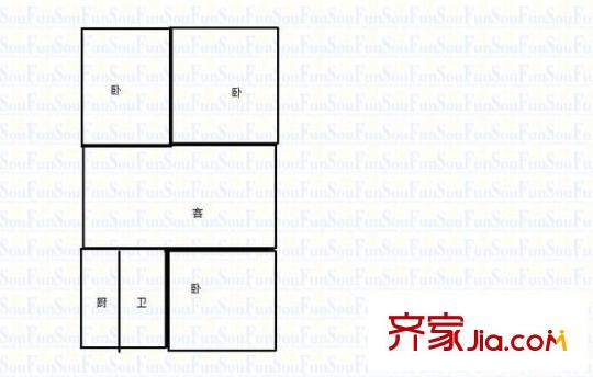 祥基花園 3室 戶型圖