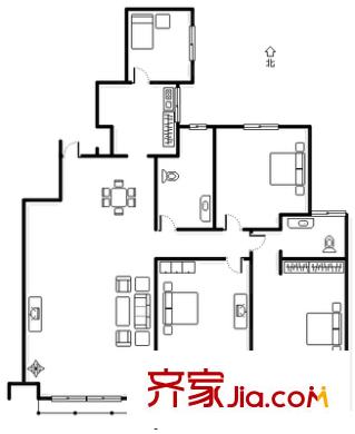 思達大河春天 4室 戶型圖