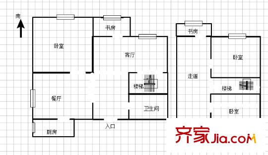 晶華城 3室 戶型圖