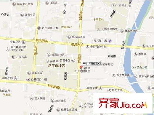 中級法院宿舍交通圖