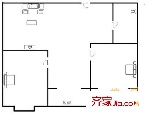 裕華第九城市 2室 戶型圖