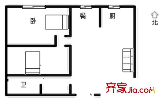 裕華第九城市 2室 戶型圖