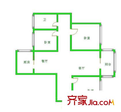 遠(yuǎn)大理想城 3室 戶型圖