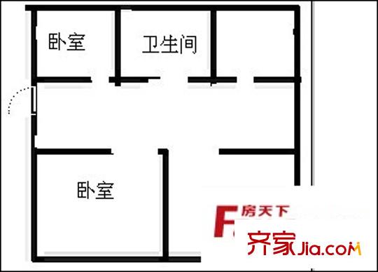 公路局宿舍(高新)戶型圖高新公路局宿舍 2室 戶型圖 2室2廳1衛(wèi)1廚
