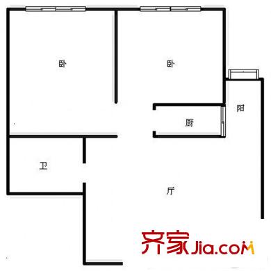 正弘春曉 2室 戶型圖