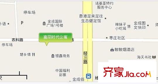 嘉辰時代公寓交通圖