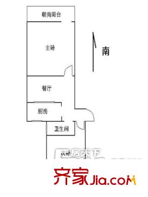 后姚小區(qū)戶型圖戶型圖（20130308） 2室1廳1衛(wèi)1廚
