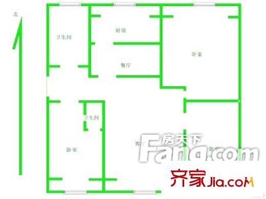 后姚小區(qū)戶型圖戶型圖（20130308） 3室2廳1衛(wèi)1廚