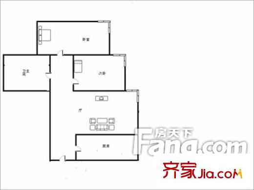 新華怡景苑戶(hù)型圖戶(hù)型圖（20130308） 2室2廳1衛(wèi)1廚