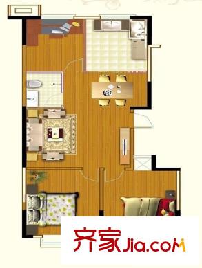 東航宿舍 2室 戶型圖