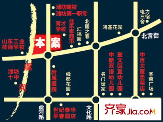 虞河苑交通圖