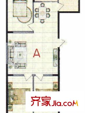 銀楓小區(qū) 2室 戶型圖
