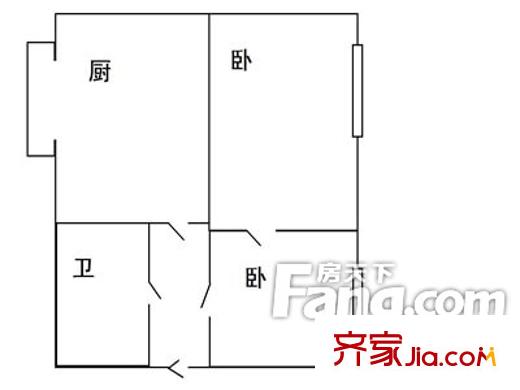 恒泰園戶型圖戶型圖（20130308） 2室1廳1衛(wèi)1廚