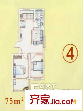 華仕家園戶型圖戶型圖 2室1廳1衛(wèi)1廚