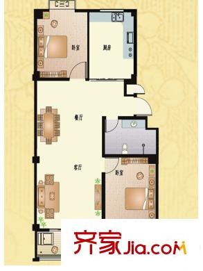 貴和苑小區(qū)戶型圖戶型圖 3室1廳1衛(wèi)1廚