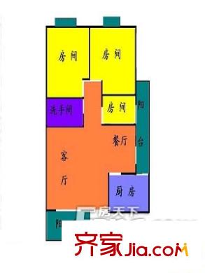 鴻豪花園戶型圖戶型圖（20130308） 3室1廳1衛(wèi)1廚