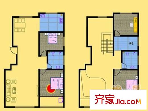 富隆苑 4室 戶型圖
