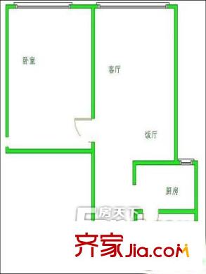 高新花園戶型圖戶型圖（20130308） 1室1廳1衛(wèi)1廚
