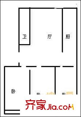 西上虞小區(qū) 3室 戶型圖