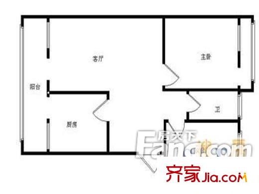 金福苑(福壽街金馬路)戶型圖戶型圖（20130308） 2室2廳1衛(wèi)1廚
