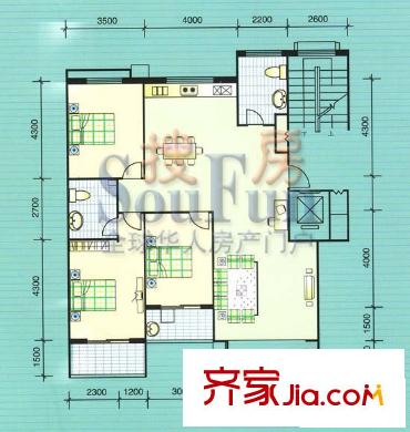 三友文錦苑戶型圖溫情逸所 3室2廳2衛(wèi)1廚