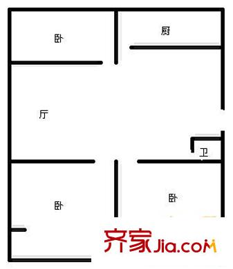 芙蓉小區(qū) 3室 戶型圖