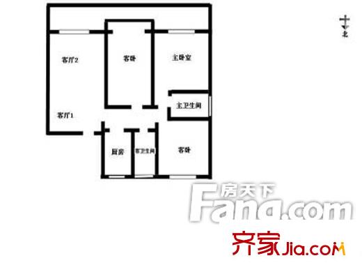 翠竹園小區(qū)戶型圖戶型圖（20130308） 3室2廳2衛(wèi)1廚