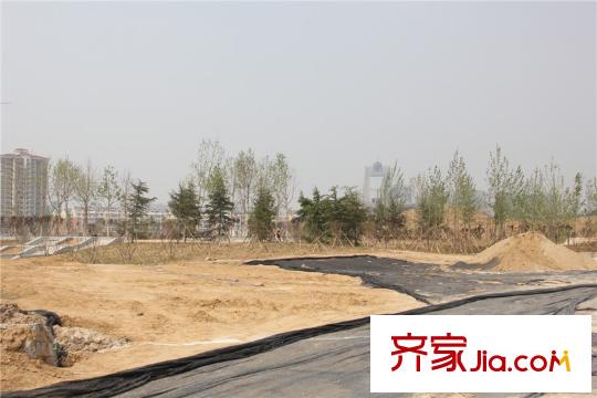水岸華府北側(cè)50米張面河景觀公園