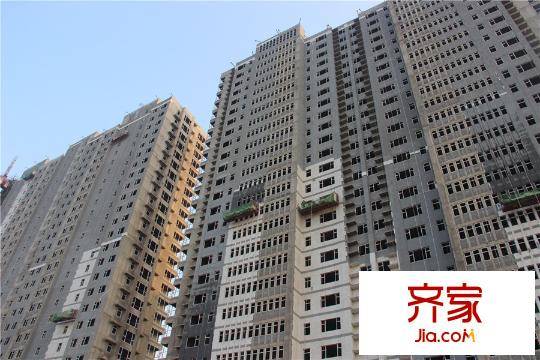 水岸華府三期27#高層北側(cè)外立面進(jìn)度（2015-11-23）
